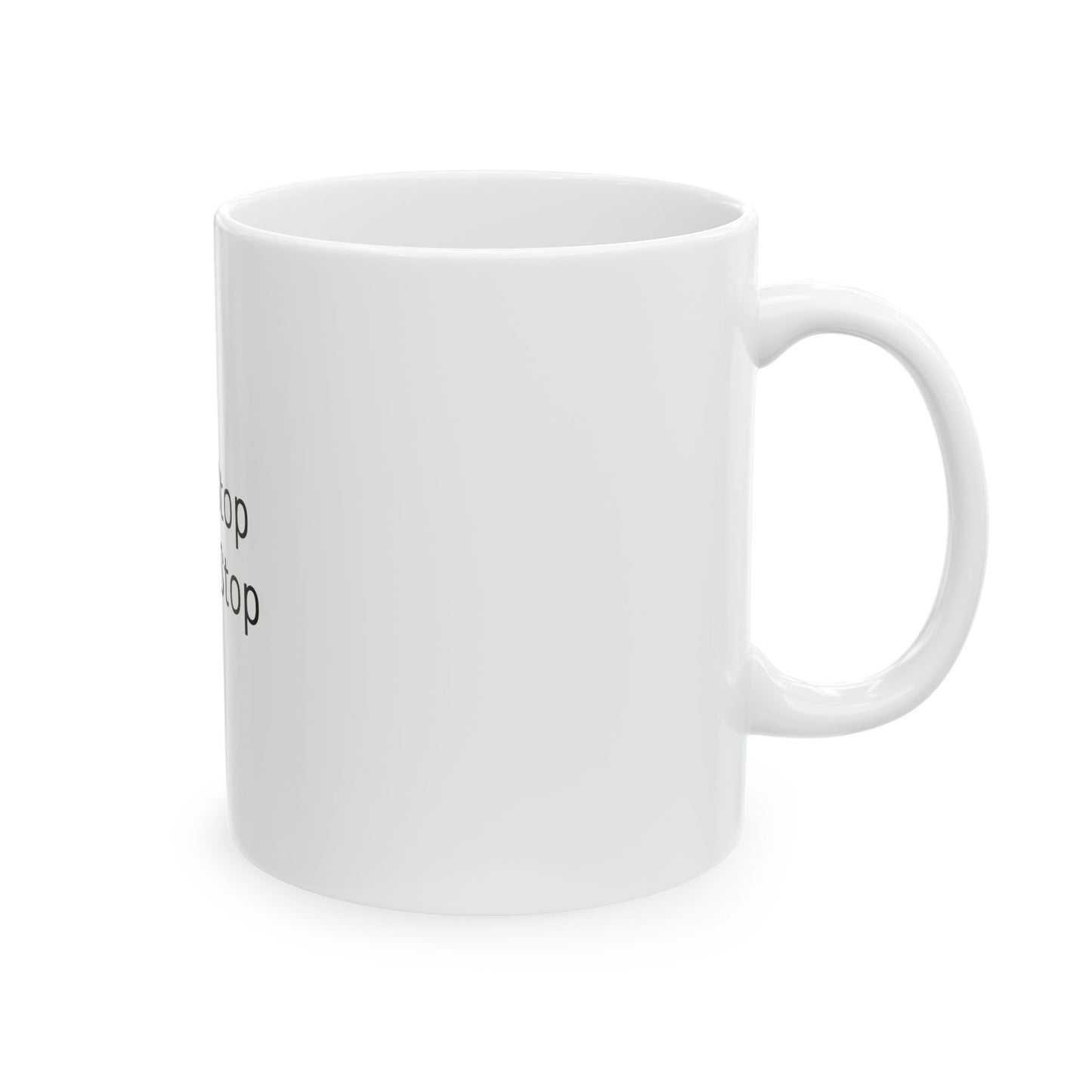 Motivational Ceramic Mug - "Can't Stop, Won't Stop" - Perfect for Coffee Lovers, Office Decor, Inspirational Gift, 11oz & 15oz