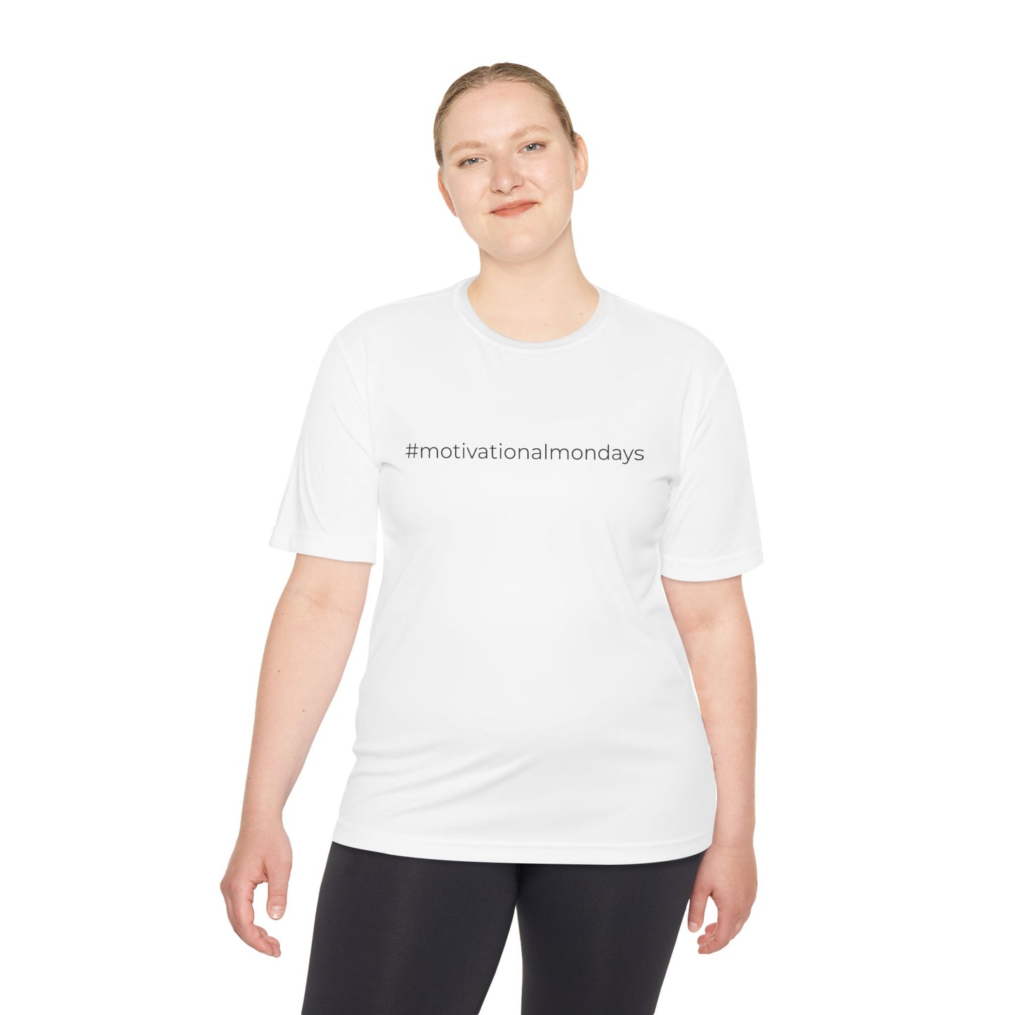 Motivational Moisture-Wicking Tee, Sports T-Shirt, Workout Shirt, Gift for Fitness Lovers, Activewear for Every Day